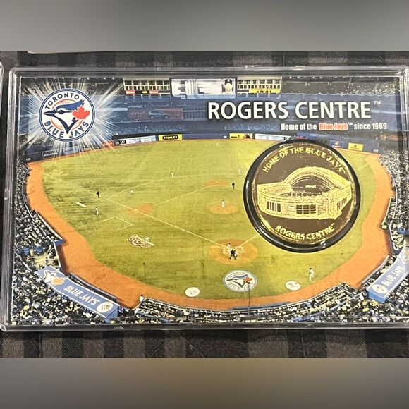 24 K Gold Flashed Baseball Stadium Commemorative Coin Sets Toronto Blue Jays - Picture 8 of 13